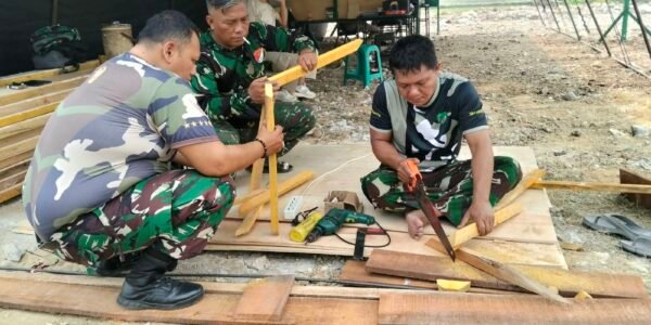 Persiapan Pembangunan Infrastruktur di Sumur Bandung oleh Satgas TMMD
