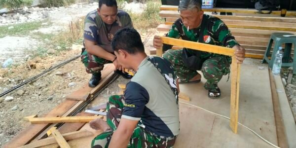 Infrastruktur Desa Diperkuat oleh Pembuatan Bagesting Satgas TMMD di Tigaraksa
