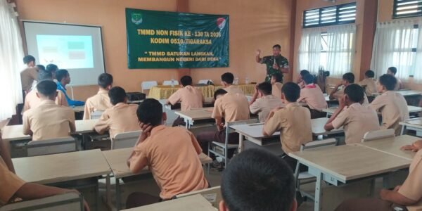 Kodim 0510 Tigaraksa Ajak 40 Siswa SMKN 11 Tingkatkan Wawasan Kebangsaan