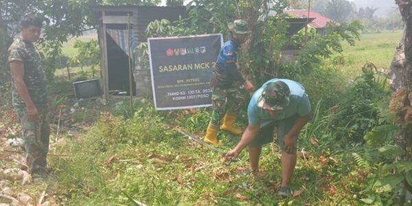 Proyek Sanitasi TMMD Reguler ke-130 Dimulai dengan Pembersihan Lokasi di Poso