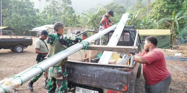 Satgas TMMD Pastikan Material Pembangunan Tersedia untuk Proyek di Ambon