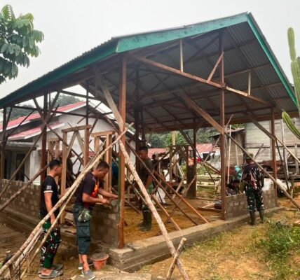 Progres Positif Pembangunan Rumah di TMMD Kodim 1210/Landak Membawa Harapan Baru