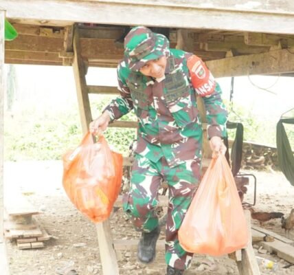Kehadiran TNI dalam TMMD ke-130 Menyemarakkan Usaha Warung di Luwu Timur