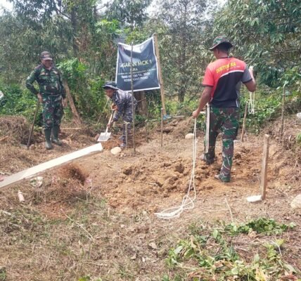 Pembangunan Fasilitas Sanitasi Umum di Desa Leboni Oleh TNI Manunggal Pembangunan Fasilitas Sanitasi Umum di Desa Leboni Oleh TNI Manunggal