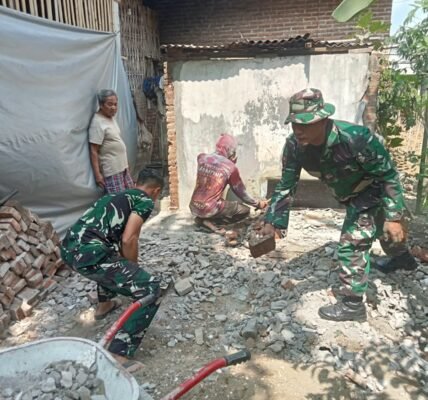 Pembangunan Rumah Suparlan Dimulai, Satgas TMMD Ke-130 Lakukan Persiapan Lokasi