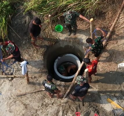 Puskesmas Wanggar Sari Dapat Dukungan Air Bersih dari Program TMMD ke-130