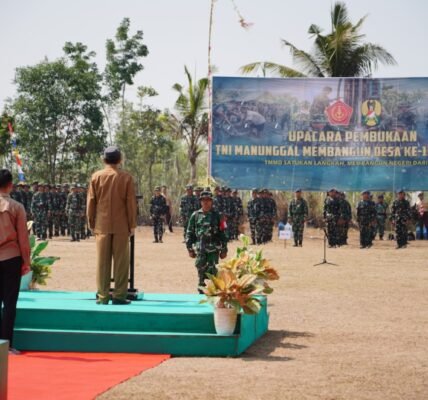 Sinergi TNI dan Masyarakat dalam Pembukaan TMMD ke-130 di Lombok Tengah