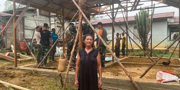 Kehadiran Satgas TMMD Mendorong Perubahan Menuju Rumah Ideal Bu Suhanim